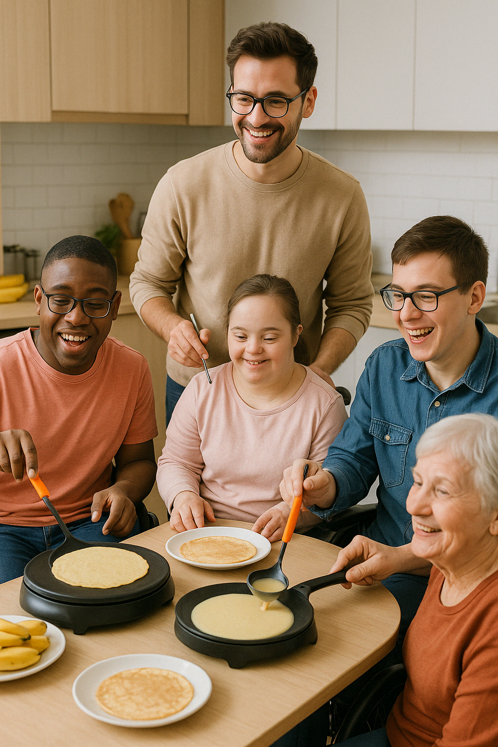 Atelier crêpes au foyer