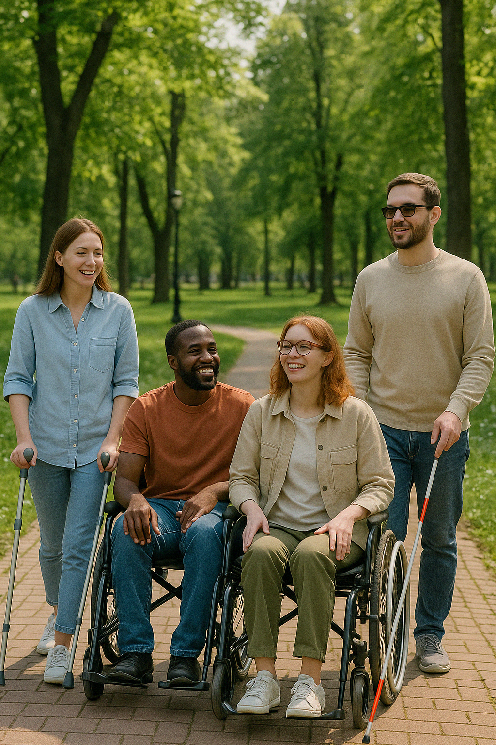 Sortie au parc Balzac sous le soleil.