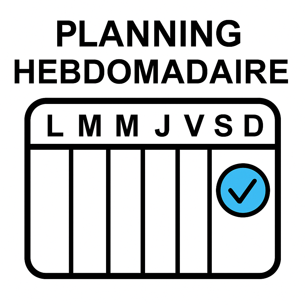 Pictogramme semainier